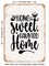 DECORATIVE METAL SIGN - Home Sweet Haunted Home - 5 - Vintage Rusty Look